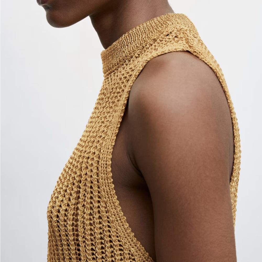 Mango Knitted Racer Back Tank - Picture 3 of 8